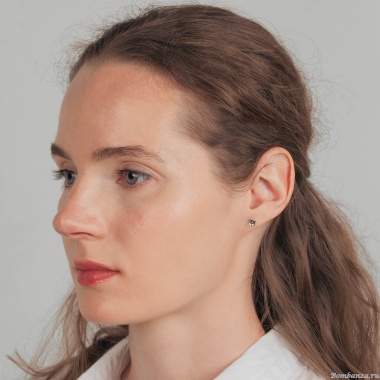 Пусеты Fiore Luna,  Grey, SWE2127/1 GRE G Пусеты Fiore Luna,  Grey, SWE2127/1 GRE G